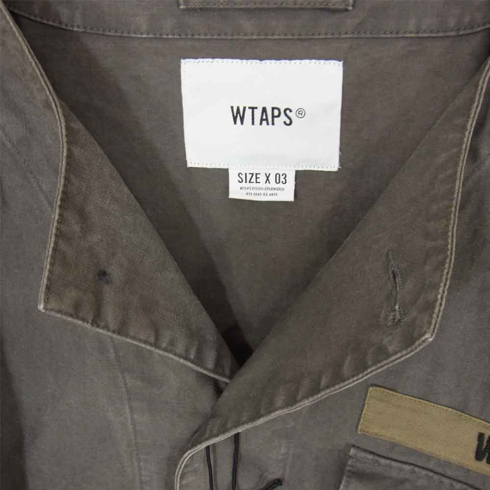 WTAPS ダブルタップス 20SS 201TQDT-SHM01 Scout LS スカウト ロングスリーブ シャツ ノーカラー ジャケット グレー系 03【中古】