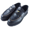 Sacai サカイ 21-02519 COWHIDE LOAFER カウハイド ローファー 日本製 ブラック系 43【美品】【中古】