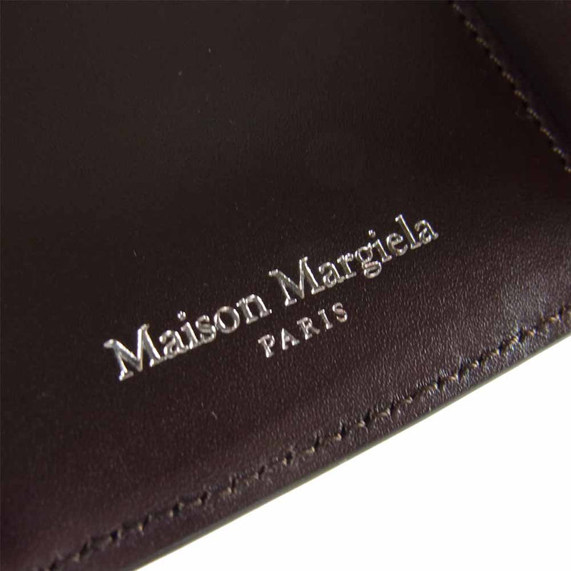 MAISON MARGIELA メゾンマルジェラ 21SS S55UI0296 Trifold Wallet 牛革 レザー ウォレット 財布 ブラウン系【新古品】【未使用】【中古】