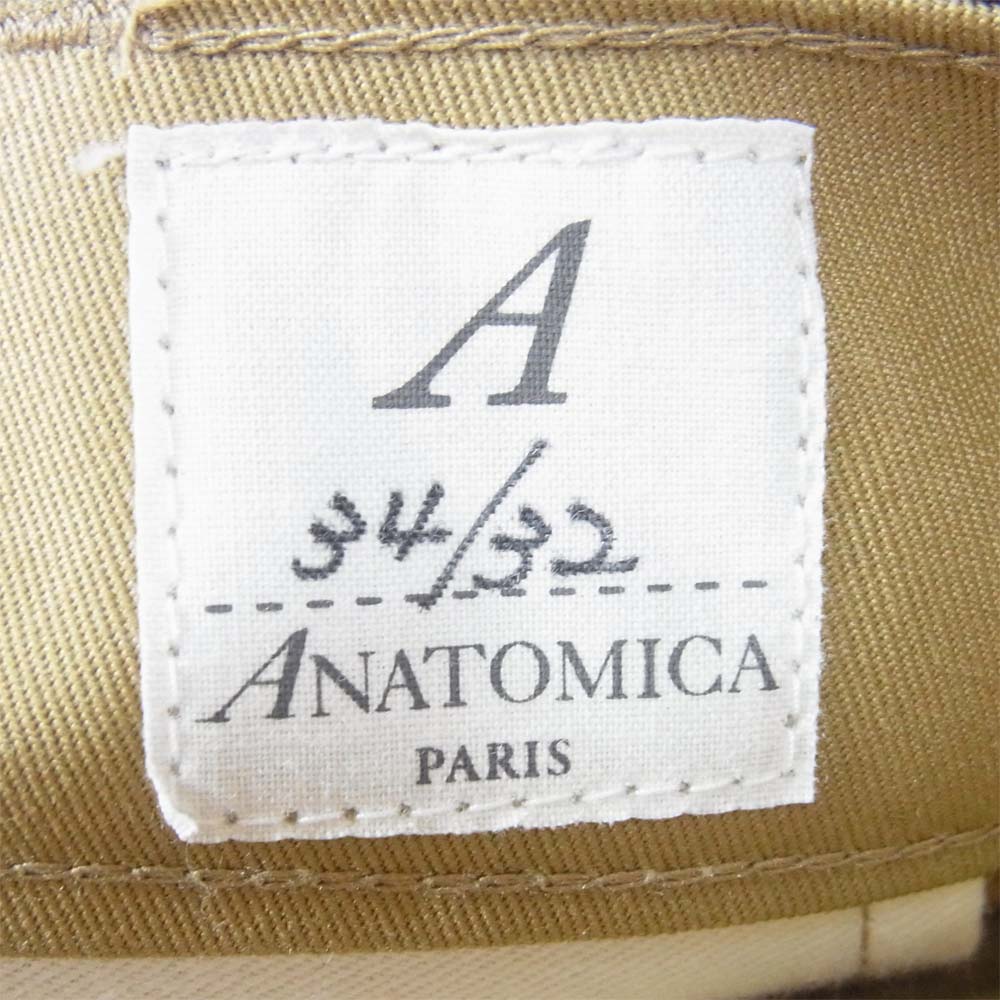 ANATOMICA アナトミカ 530-000-04 CHINO 2 チノ パンツ チノパンツ コットン ベージュ系 34/32【新古品】【未使用】【中古】