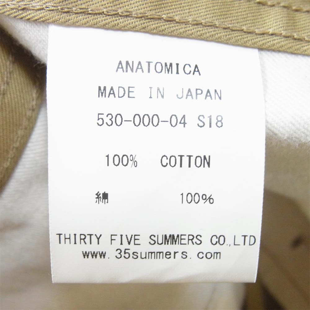 ANATOMICA アナトミカ 530-000-04 CHINO 2 チノ パンツ チノパンツ コットン ベージュ系 34/32【新古品】【未使用】【中古】