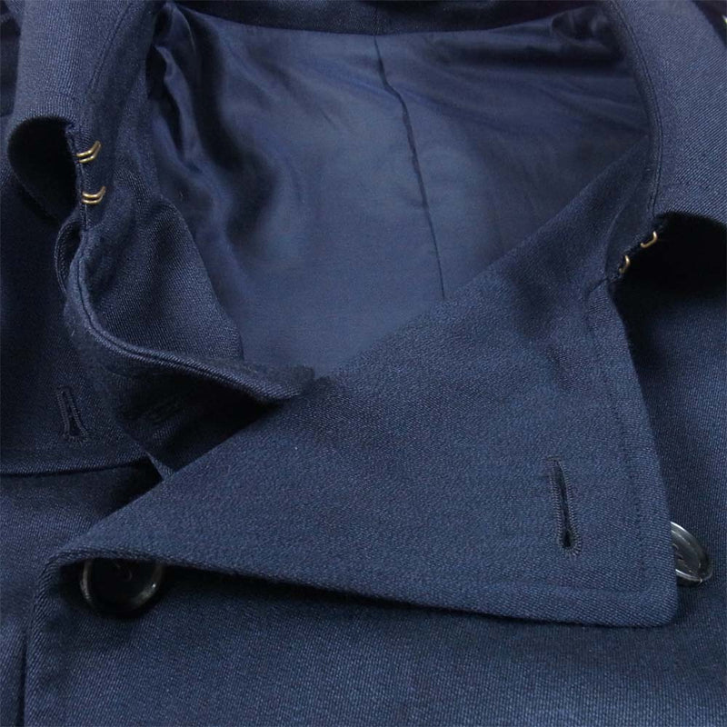 ANATOMICA アナトミカ 530-522-03 TRENCH COAT S-PROOFED GABARDINE ウール ギャバジントレンチ コート ダークネイビー系 46【美品】【中古】