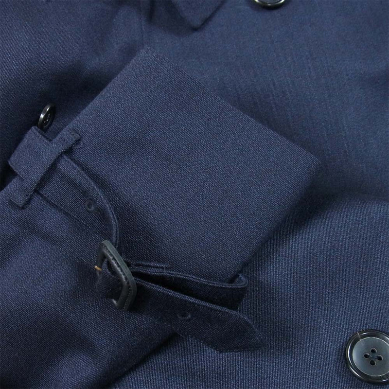 ANATOMICA アナトミカ 530-522-03 TRENCH COAT S-PROOFED GABARDINE ウール ギャバジントレンチ コート ダークネイビー系 46【美品】【中古】