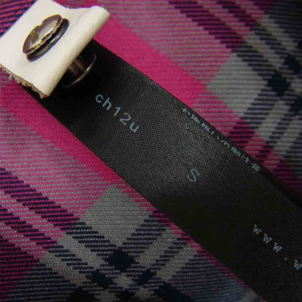 wjk ダブルジェイケイ ch12u ワイヤー チェック シャツ　ピンク ピンク系 S【中古】