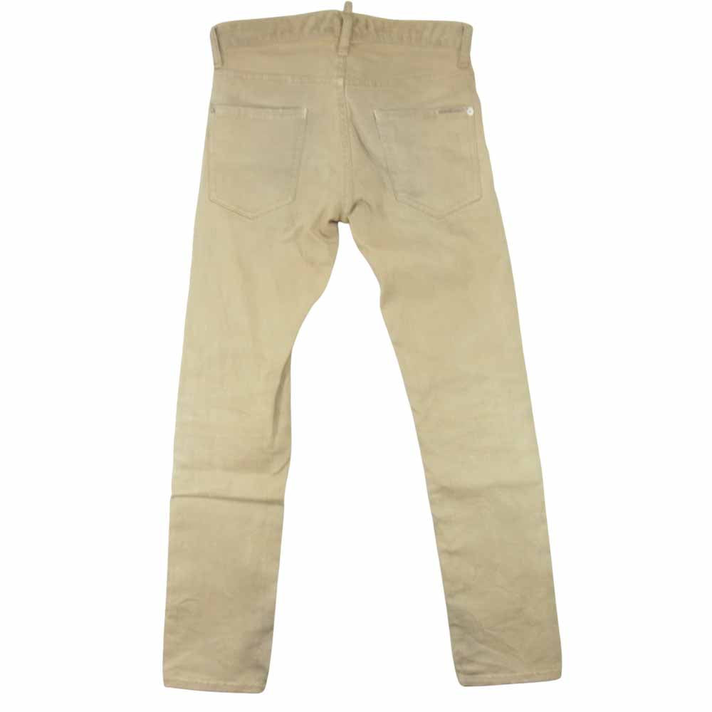 DSQUARED2 ディースクエアード S74LA0527 COOL GUY JEAN ダメージ加工 カラーデニムパンツ ベージュ ベージュ系 42【中古】