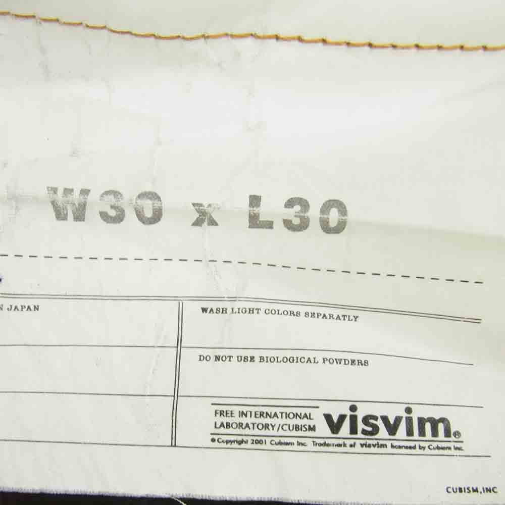 VISVIM ビズビム VS0001774 SOCIAL SCULPTURE 03 FIL EXCLUSIVE ソーシャルスカルプチャー デニムパンツパンツ インディゴブルー系 30【中古】