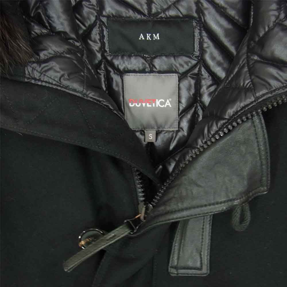 AKM エイケイエム × DUVETICA デュベティカ AD011 WOOL MILITARE N-2B ダウンジャケット ブラック系 S【中古】