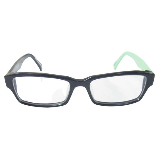 レックス recs-f19-01B RAGE EYE CONTROL SYSTEM 7-HI メガネ アイウェア 黒×緑系【中古】