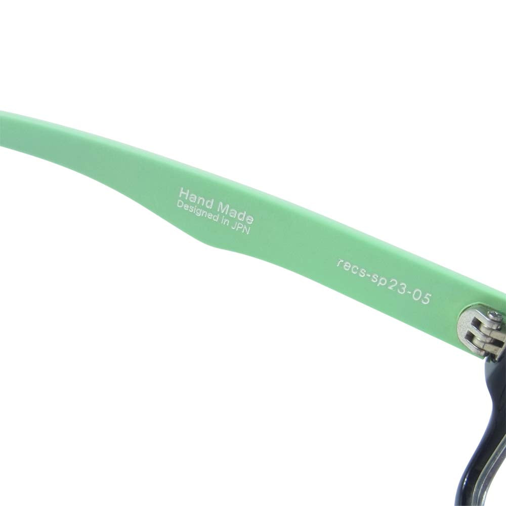 レックス recs-f19-01B RAGE EYE CONTROL SYSTEM 7-HI メガネ アイウェア 黒×緑系【中古】