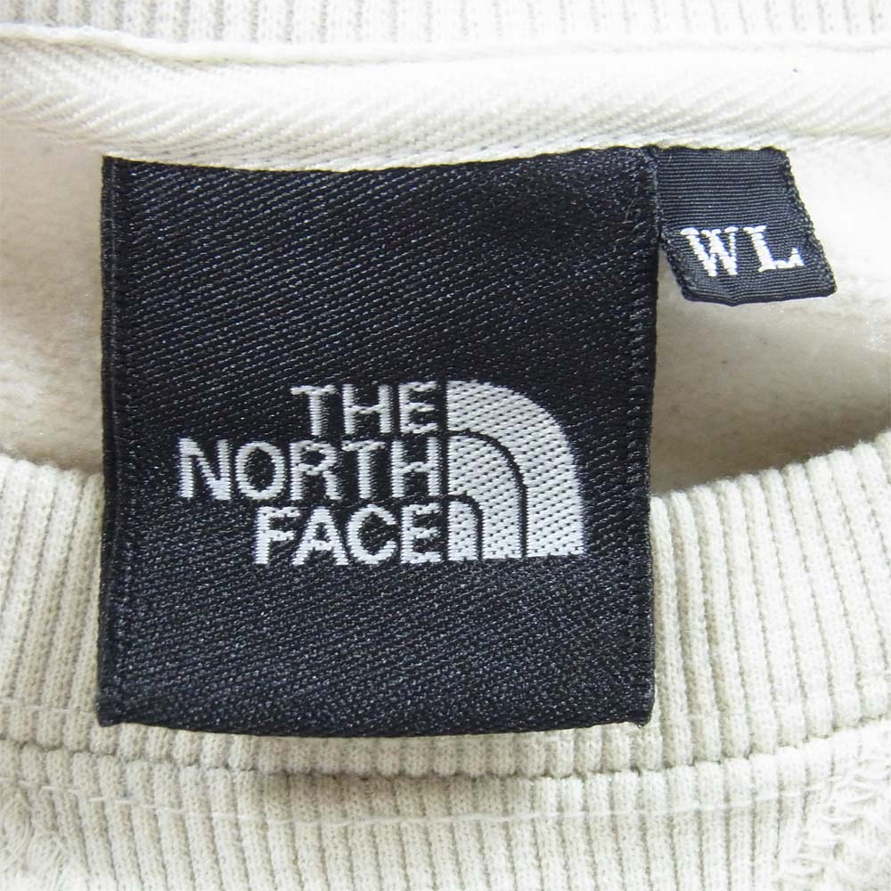 THE NORTH FACE ノースフェイス NT61902X SWEAT CREW クルーネック スウェット オフホワイト系 WL【中古】