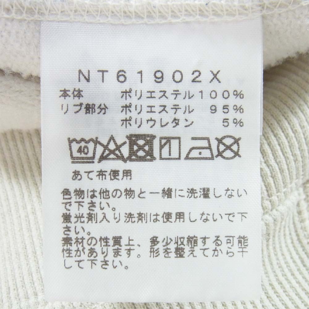 THE NORTH FACE ノースフェイス NT61902X SWEAT CREW クルーネック スウェット オフホワイト系 WL【中古】