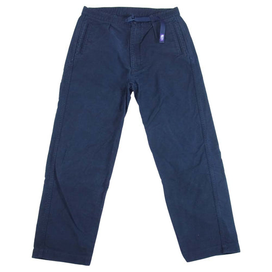 THE NORTH FACE ノースフェイス NT5860N PURPLE LABEL  パープルレーベル  COTTON MOLESKIN WIDE PANTS コットン モールスキン ワイド パンツ ネイビー系 32【中古】