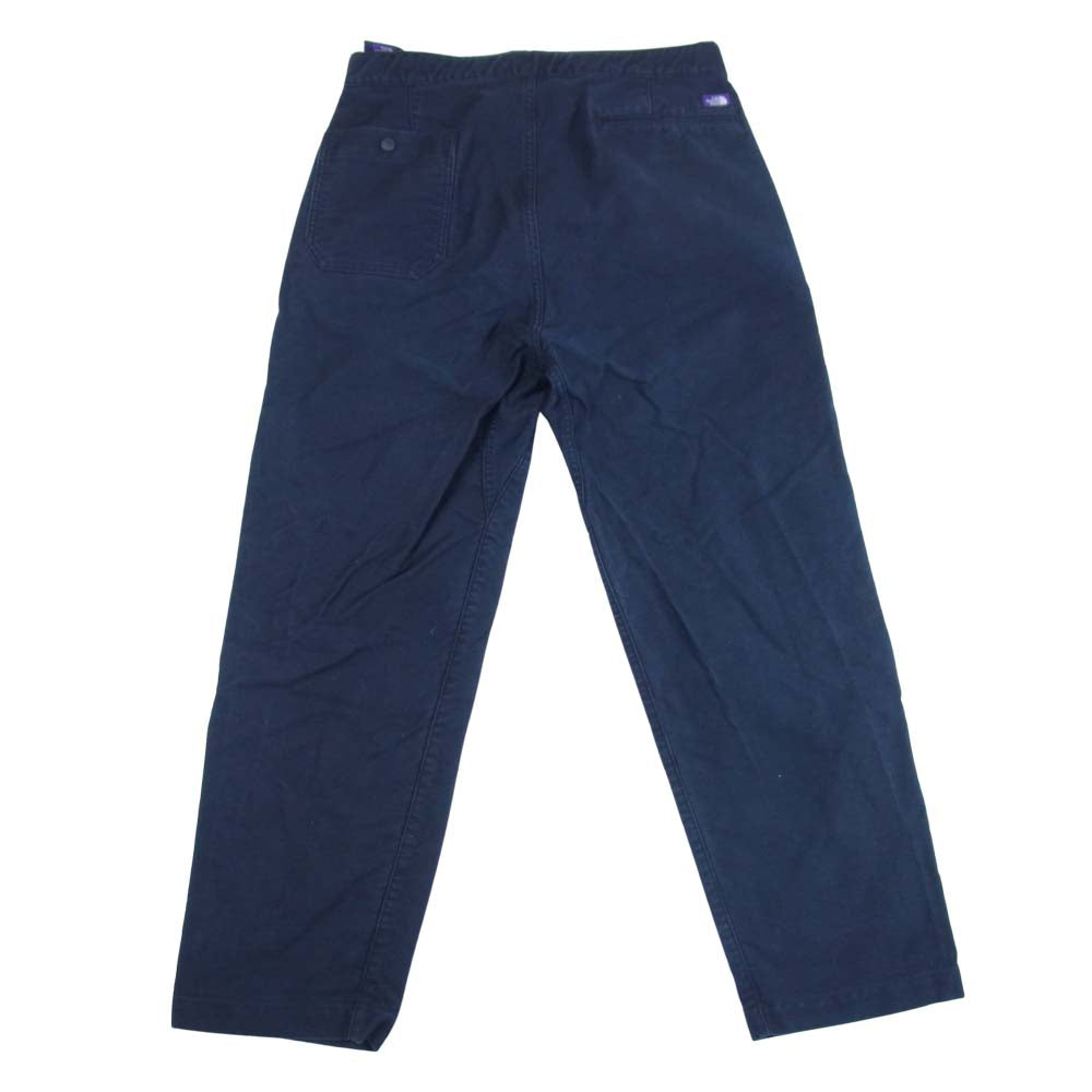 THE NORTH FACE ノースフェイス NT5860N PURPLE LABEL  パープルレーベル  COTTON MOLESKIN WIDE PANTS コットン モールスキン ワイド パンツ ネイビー系 32【中古】
