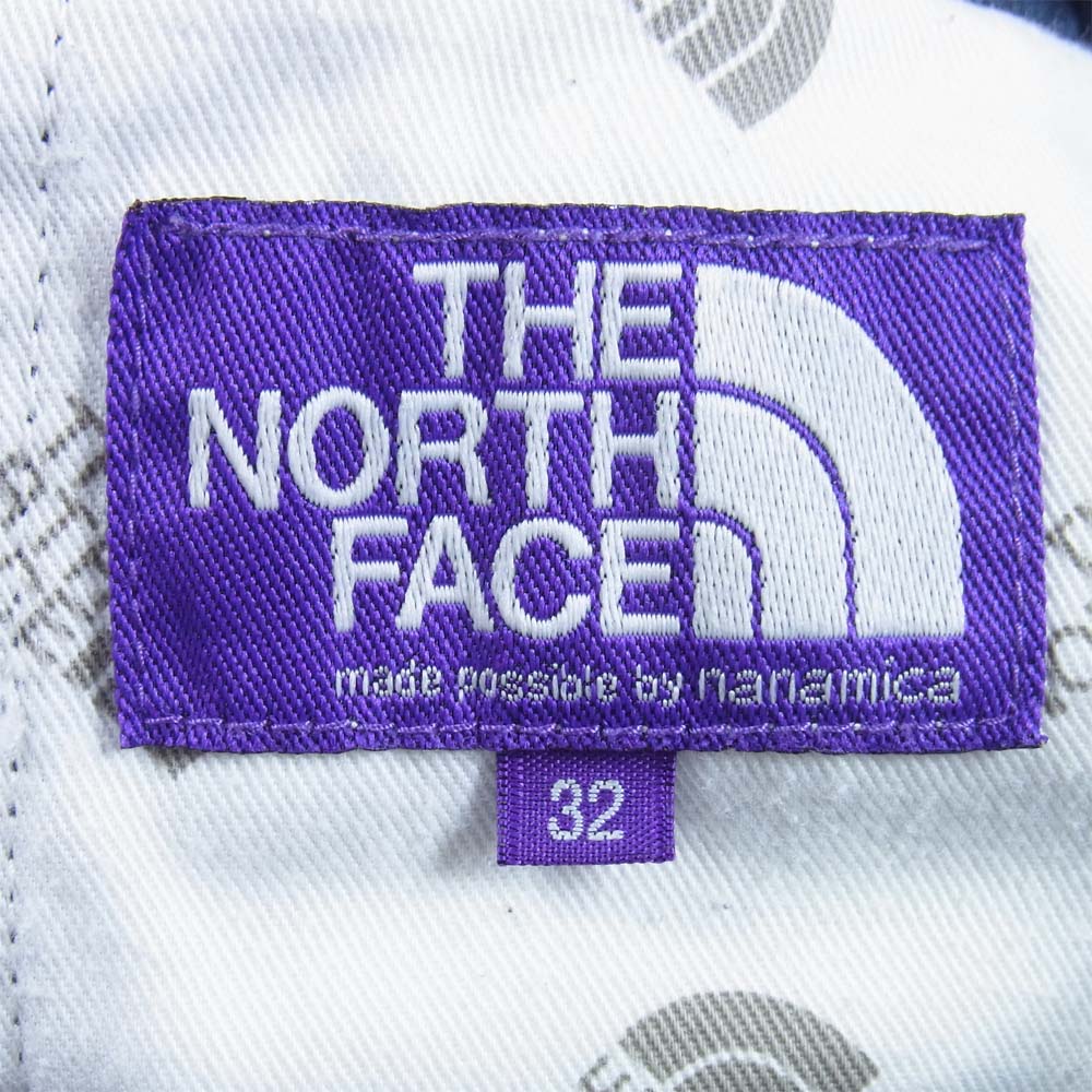 THE NORTH FACE ノースフェイス NT5860N PURPLE LABEL  パープルレーベル  COTTON MOLESKIN WIDE PANTS コットン モールスキン ワイド パンツ ネイビー系 32【中古】