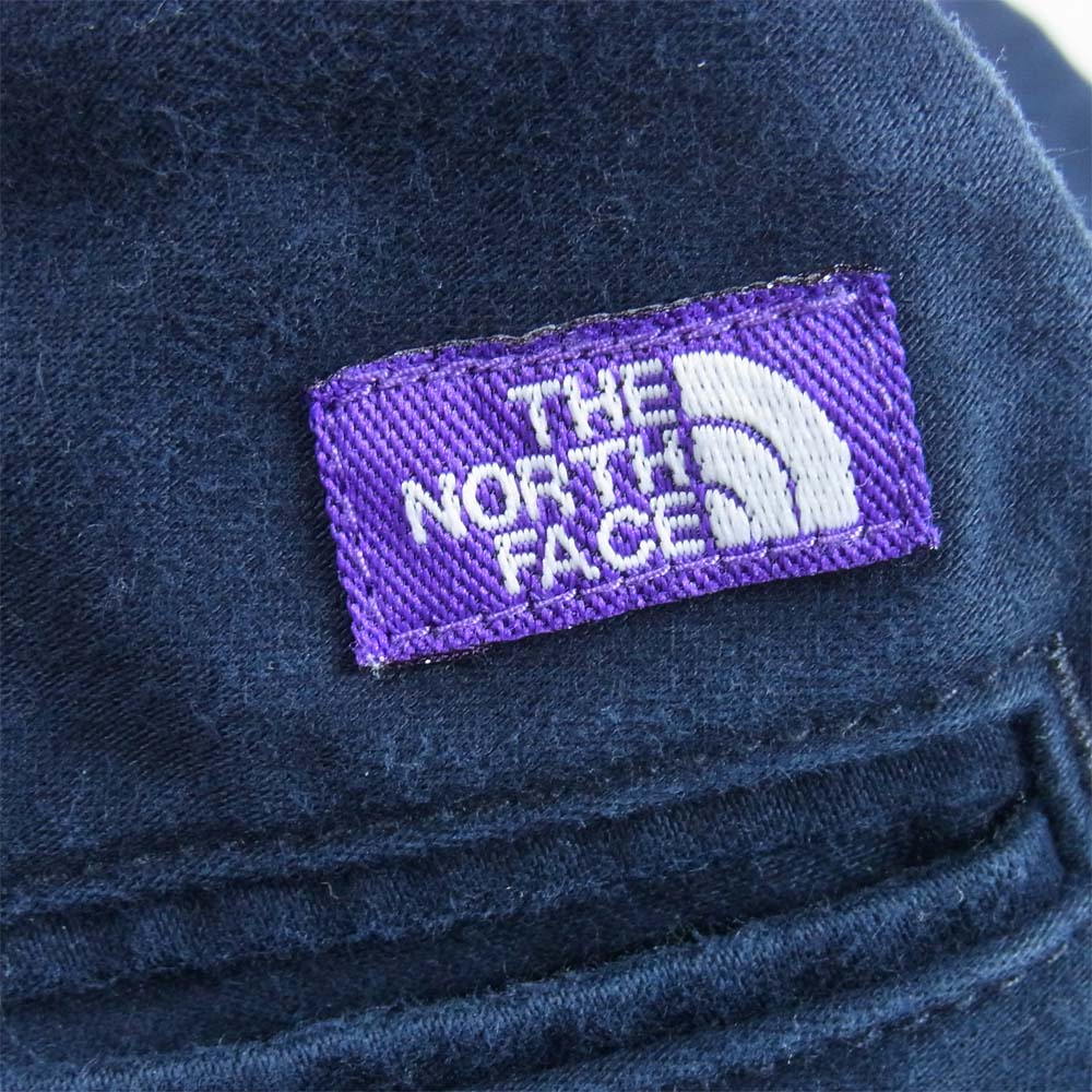 THE NORTH FACE ノースフェイス NT5860N PURPLE LABEL  パープルレーベル  COTTON MOLESKIN WIDE PANTS コットン モールスキン ワイド パンツ ネイビー系 32【中古】