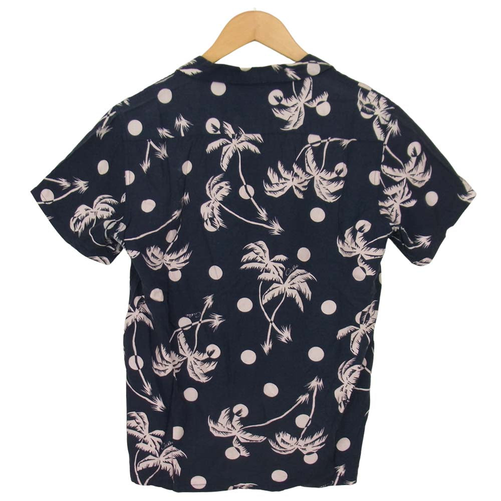 CALEE キャリー アロハ シャツ ネイビー系 M【中古】