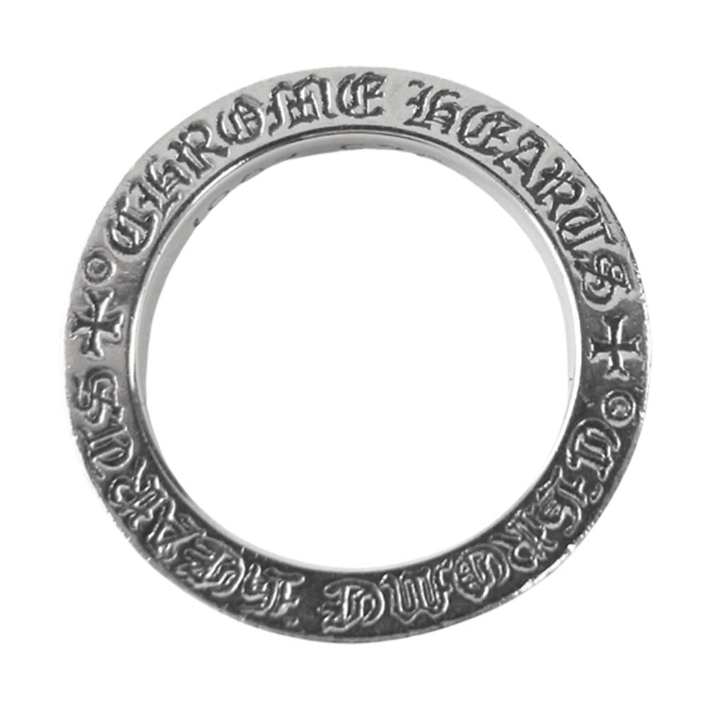 CHROME HEARTS クロムハーツ（原本無） 3mm SPACER スペーサー プレーン リング シルバー系 8号程度【中古】