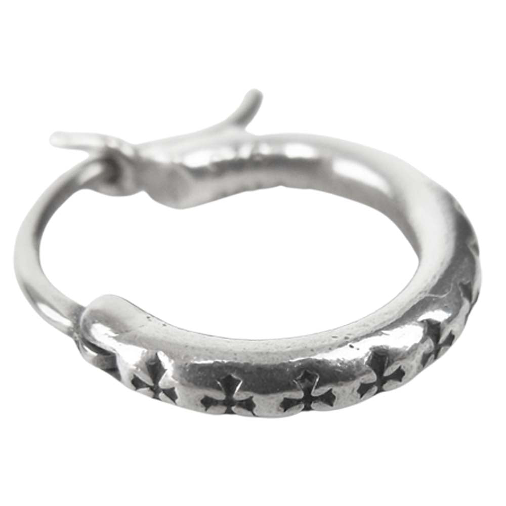 CHROME HEARTS クロムハーツ（原本無） TFL CHプラス フープ ピアス シルバー系【中古】