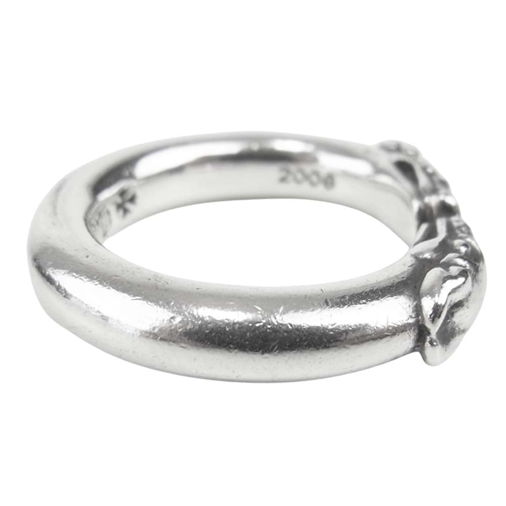 CHROME HEARTS クロムハーツ（原本無） DOUBLE DOG RING ダブル ドッグ リング シルバー系 17号程度【中古】