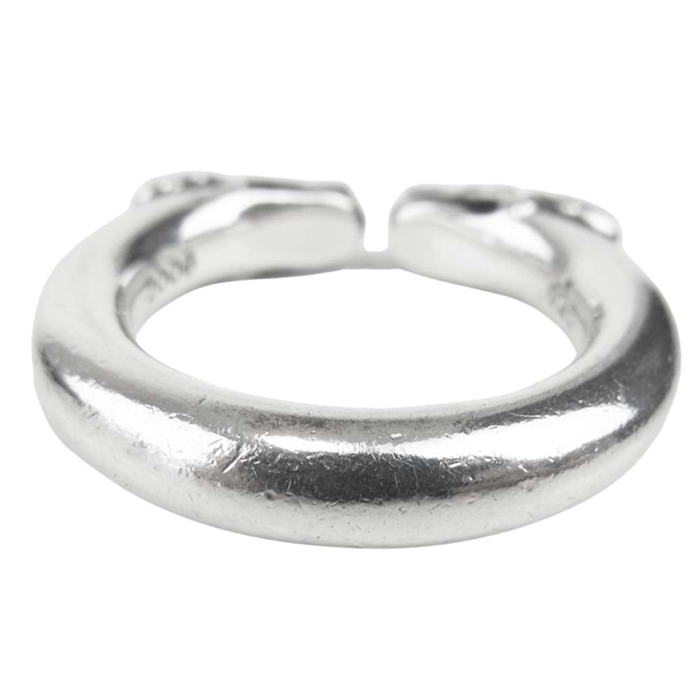 CHROME HEARTS クロムハーツ（原本無） DOUBLE DOG RING ダブル ドッグ リング シルバー系 17号程度【中古】