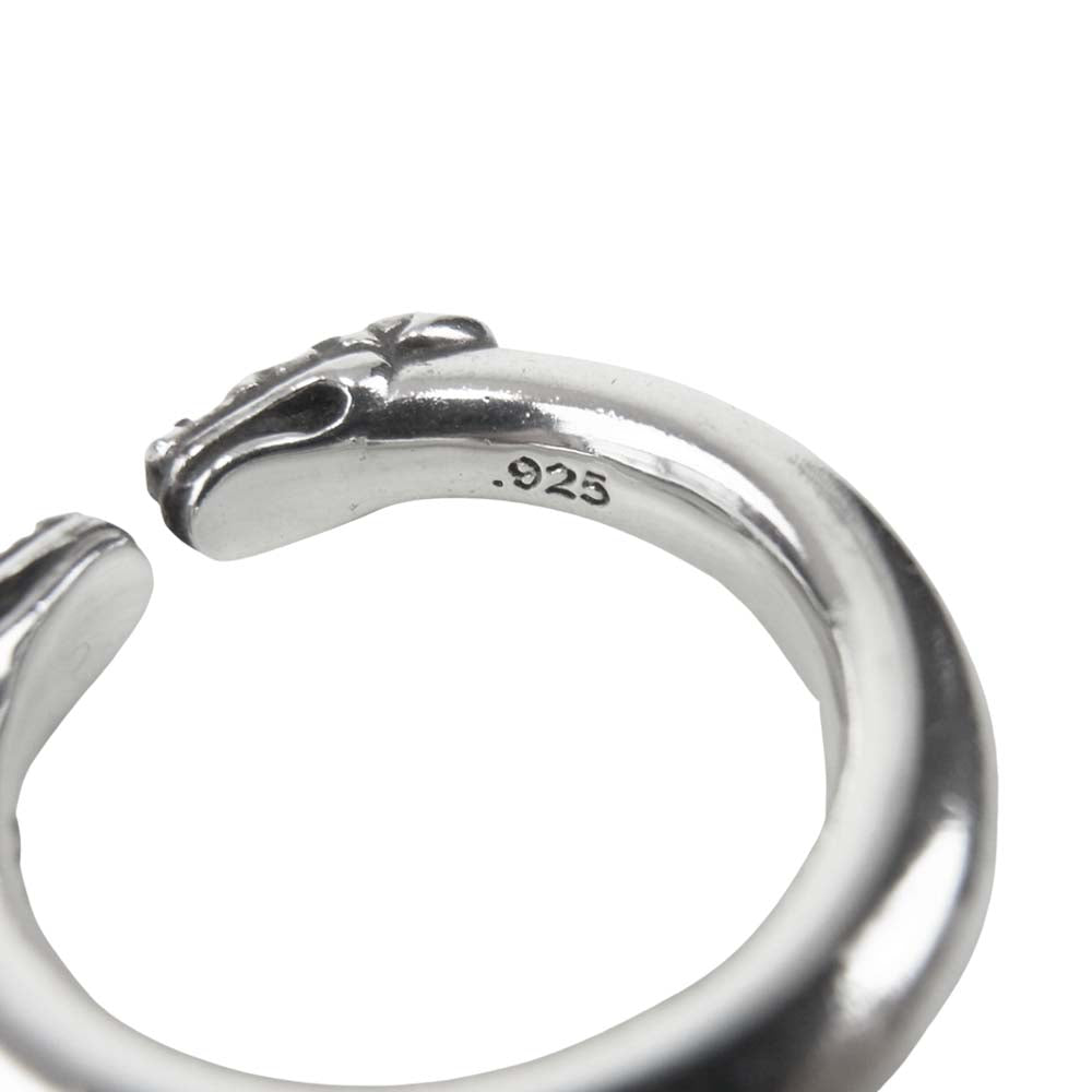 CHROME HEARTS クロムハーツ（原本無） DOUBLE DOG RING ダブル ドッグ リング シルバー系 17号程度【中古】