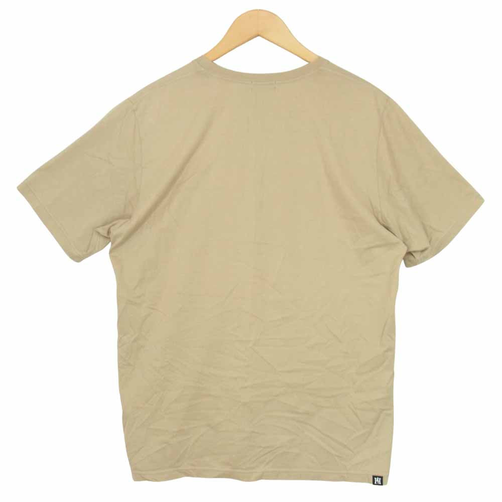 HYSTERIC GLAMOUR ヒステリックグラマー 02182CT27 ロゴ プリント Tシャツ ベージュ系 L【中古】