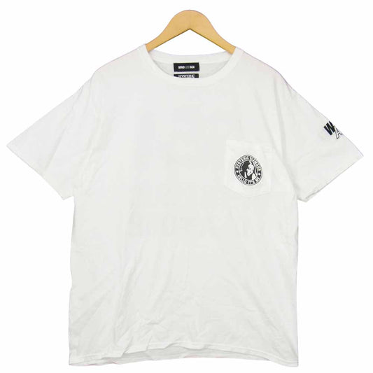 HYSTERIC GLAMOUR ヒステリックグラマー WIND AND SEA ウィンダンシー ポケット Tシャツ ホワイト系 L【中古】