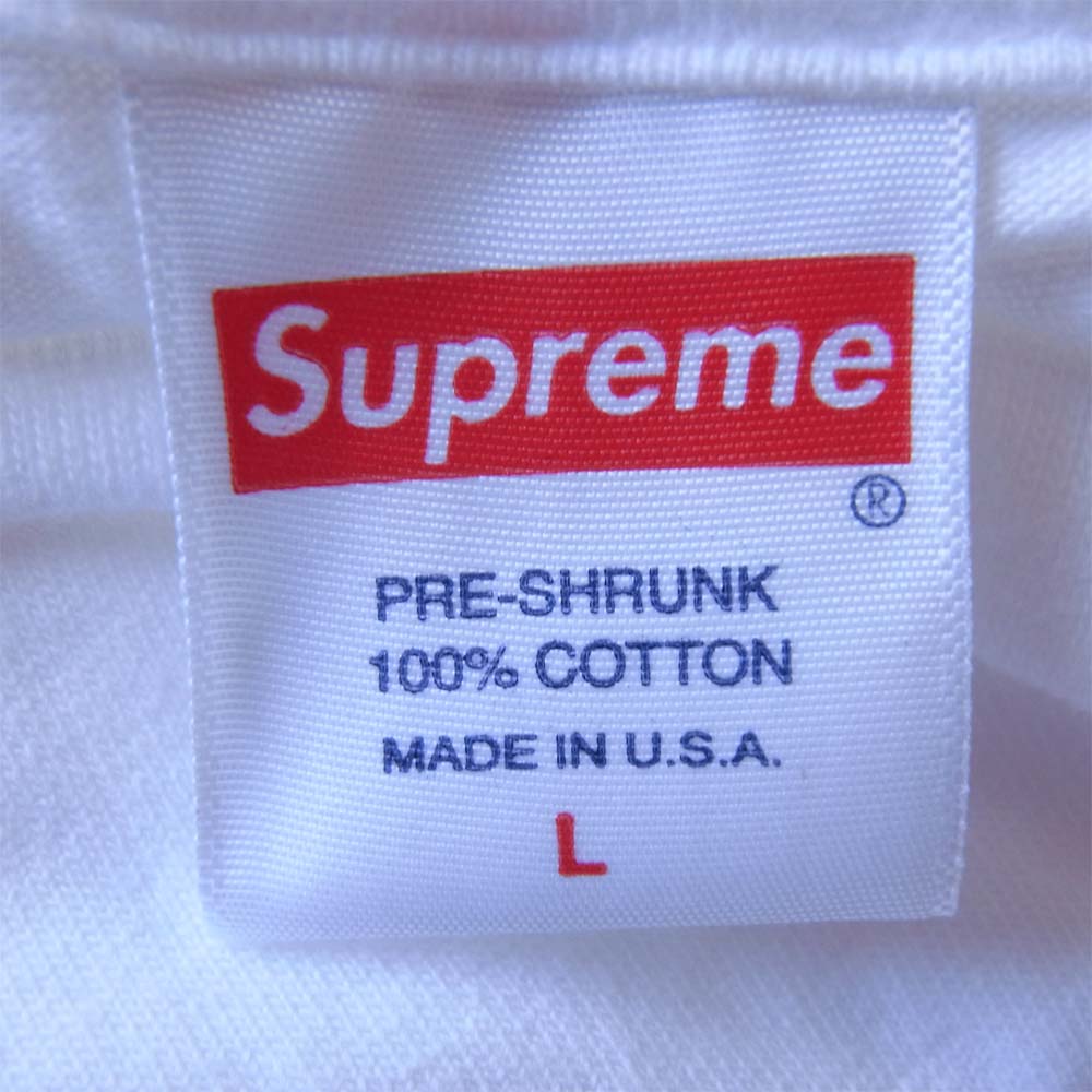Supreme シュプリーム 21SS Kaws chalk box logo tee チョーク ボックスロゴ ホワイト系 L【新古品】【未使用】【中古】