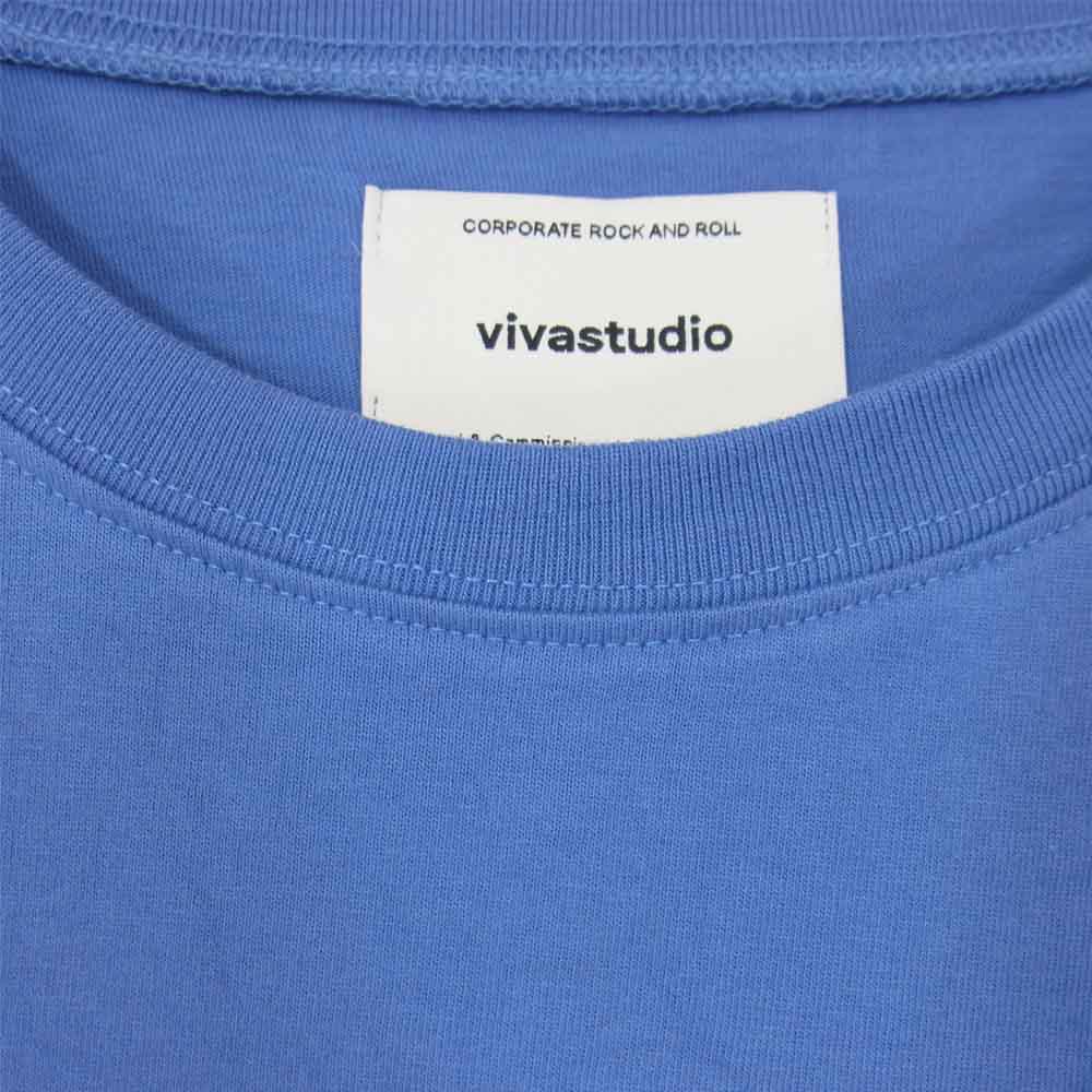 WIND AND SEA ウィンダンシー 20AW WDS-VIVA-01 VIVASTUDIO ビバスタジオ ロングスリーブ カットソー ブルー系 XL【新古品】【未使用】【中古】