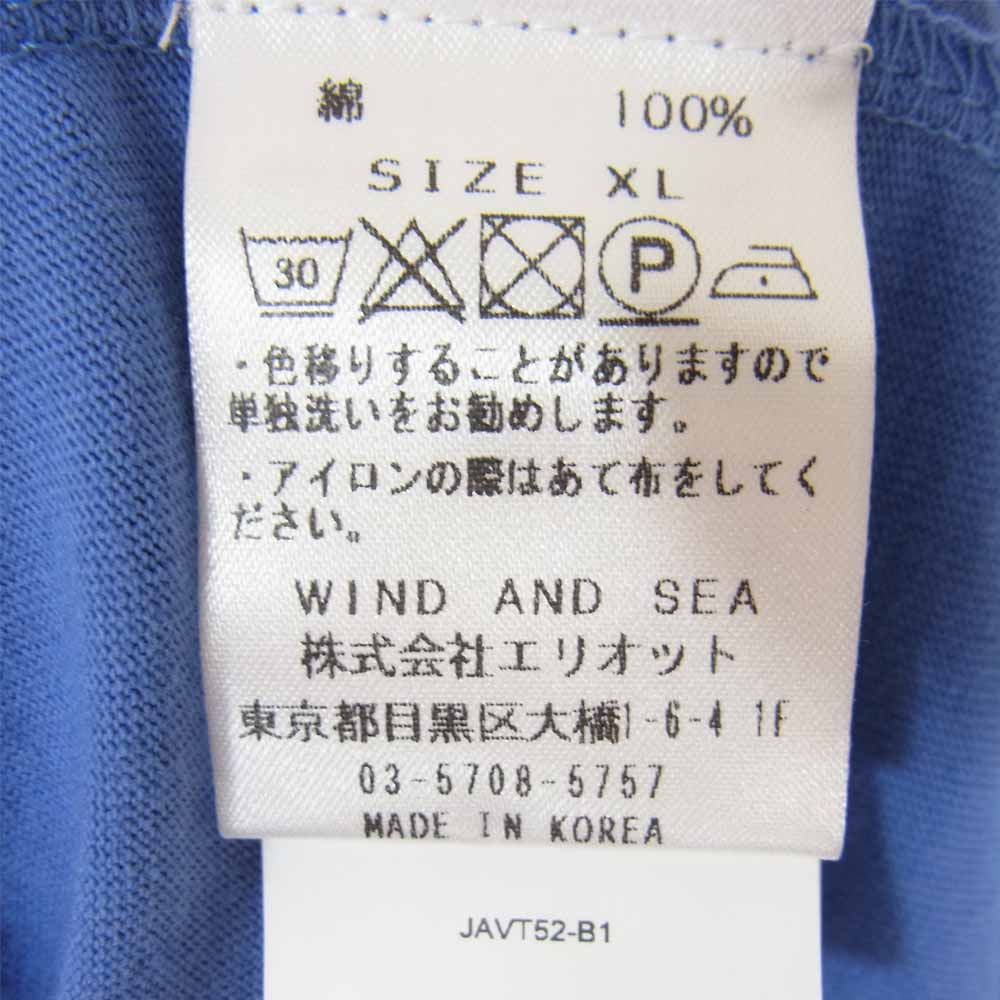 WIND AND SEA ウィンダンシー 20AW WDS-VIVA-01 VIVASTUDIO ビバスタジオ ロングスリーブ カットソー ブルー系 XL【新古品】【未使用】【中古】