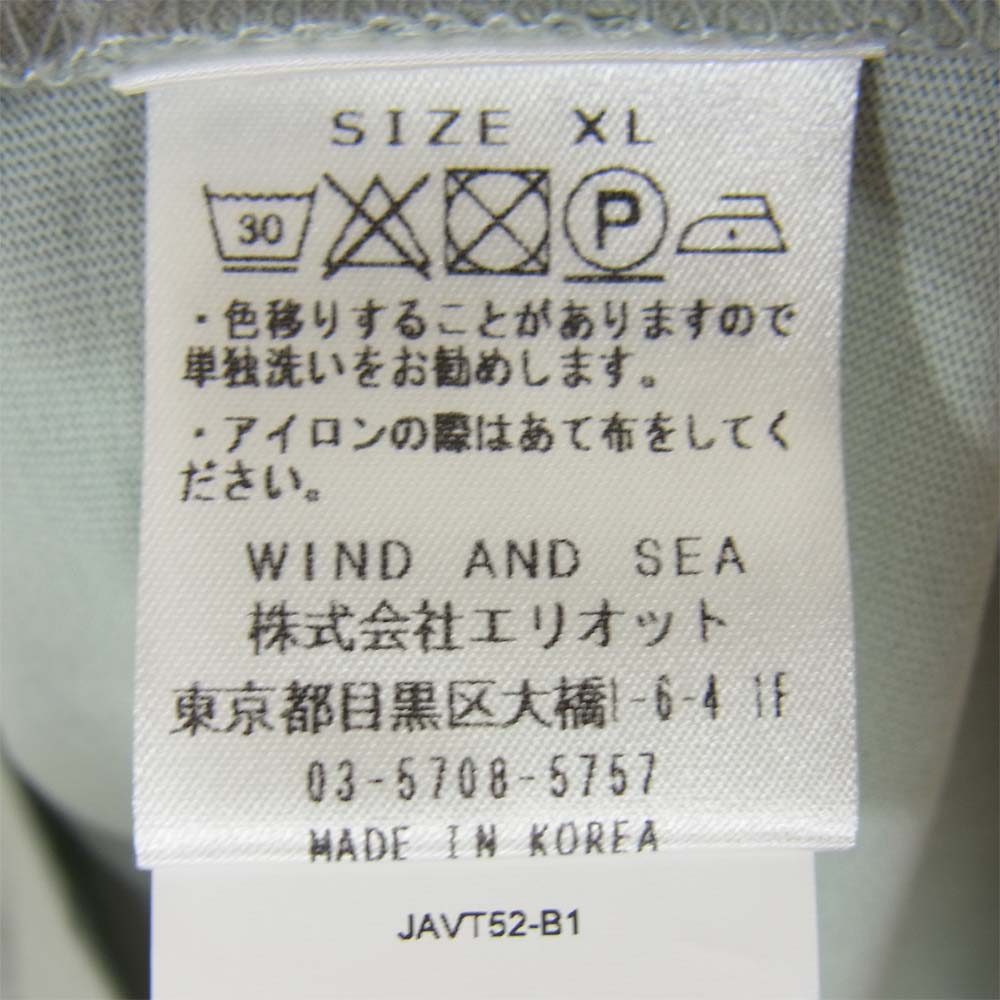 WIND AND SEA ウィンダンシー 20AW WDS-VIVA-01 VIVASTUDIO ビバスタジオ Tシャツ グレー系 XL【新古品】【未使用】【中古】