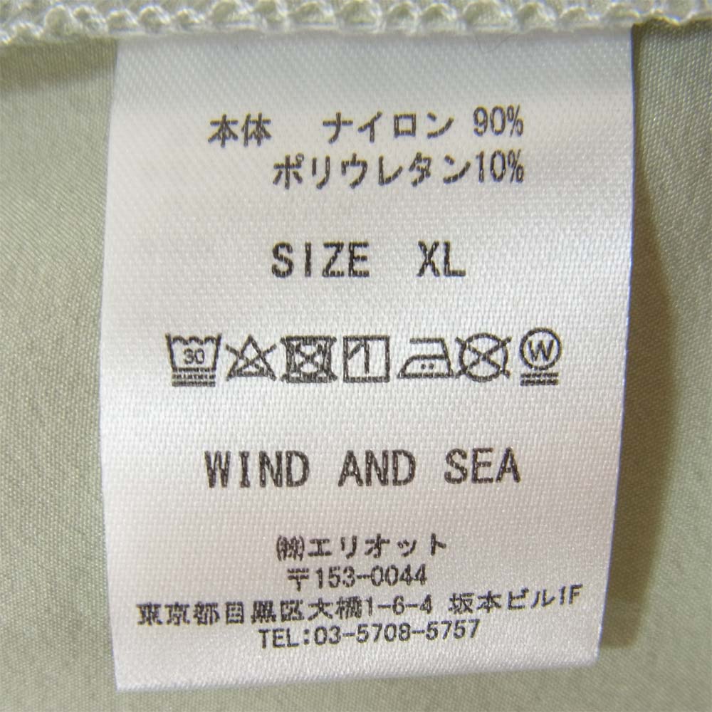 WIND AND SEA ウィンダンシー 20SS WDS-20S2-TPS-01 WDS NYLON S/S PULLOVER ナイロン プルオーバー グレー系 XL【新古品】【未使用】【中古】