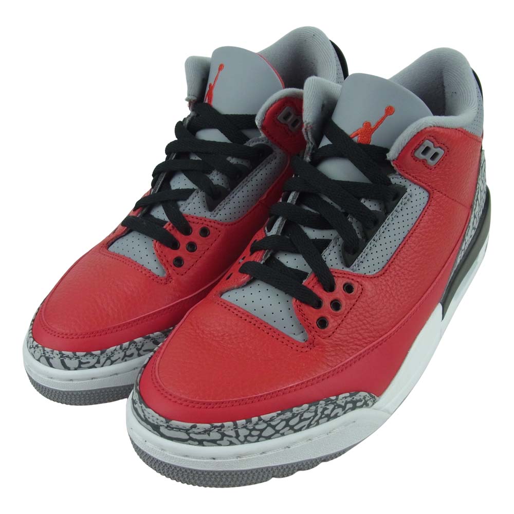 NIKE ナイキ CK5692-600 AIR JORDAN3 RETRO SE FIRE RED エアジョーダン スニーカー レッド系 グレー系 27.5cm【中古】