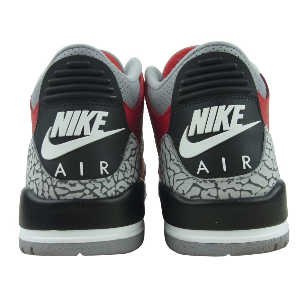 NIKE ナイキ CK5692-600 AIR JORDAN3 RETRO SE FIRE RED エアジョーダン スニーカー レッド系 グレー系 27.5cm【中古】