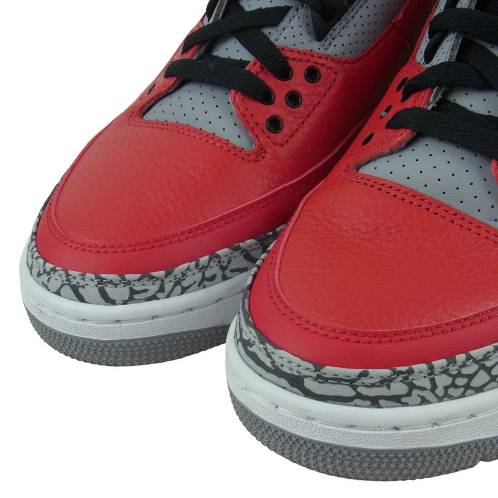 NIKE ナイキ CK5692-600 AIR JORDAN3 RETRO SE FIRE RED エアジョーダン スニーカー レッド系 グレー系 27.5cm【中古】