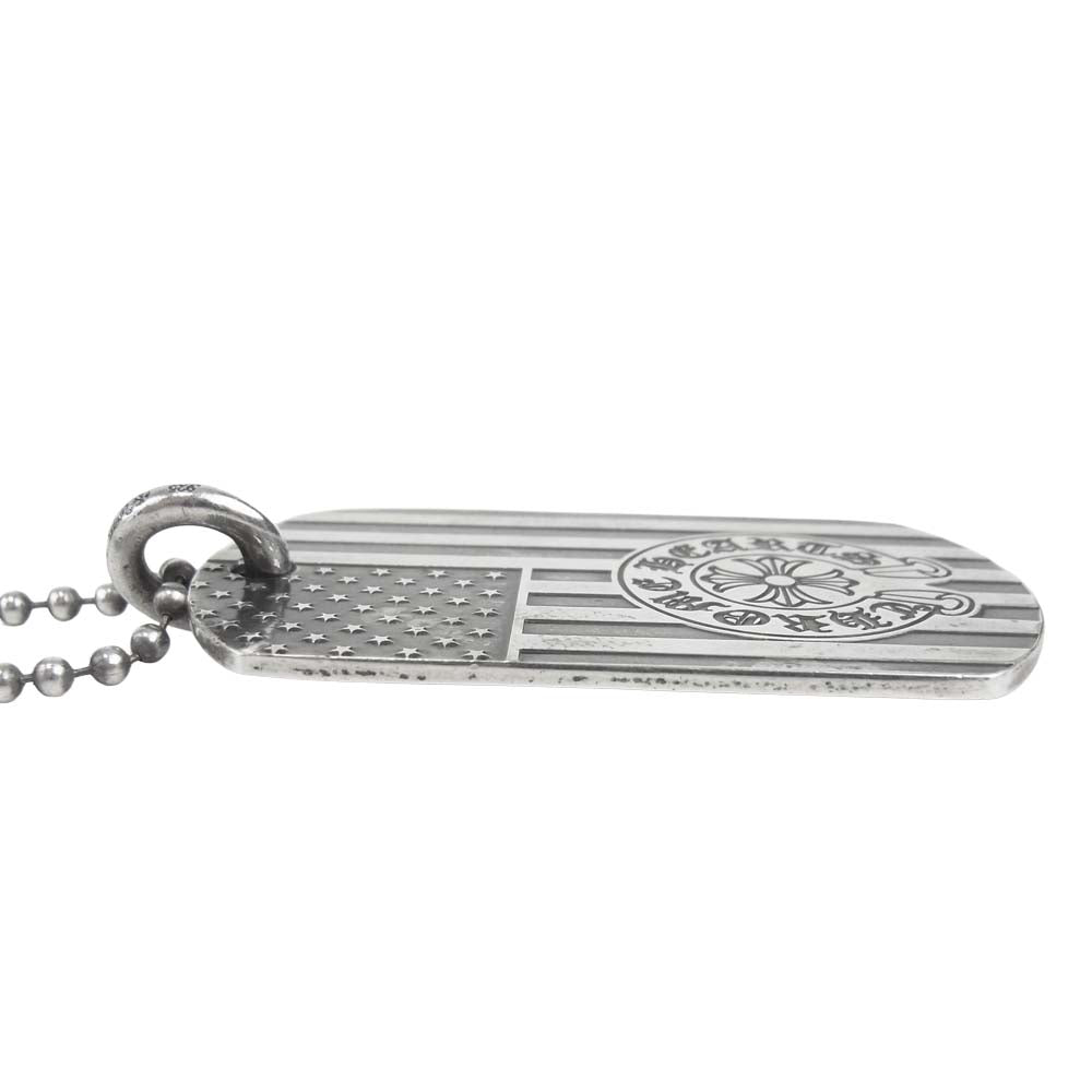 CHROME HEARTS クロムハーツ（原本無） ラージ ドッグタグ ヒーローズプロジェクト ボールチェーン シルバー系【中古】