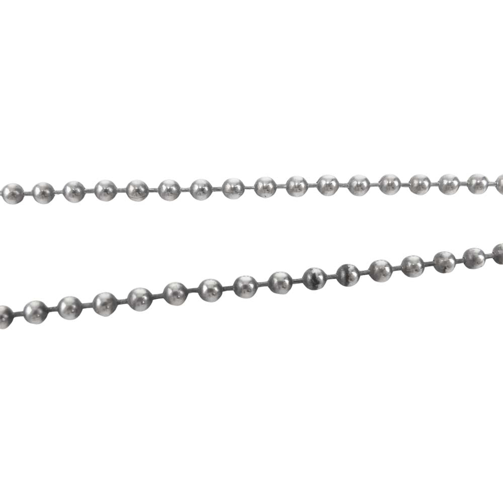 CHROME HEARTS クロムハーツ（原本無） ラージ ドッグタグ ヒーローズプロジェクト ボールチェーン シルバー系【中古】