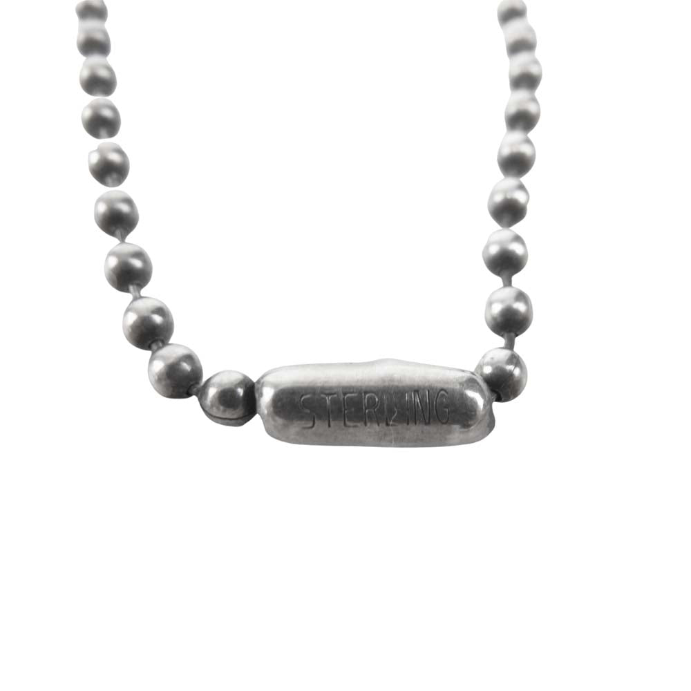 CHROME HEARTS クロムハーツ（原本無） ラージ ドッグタグ ヒーローズプロジェクト ボールチェーン シルバー系【中古】