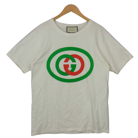 GUCCI グッチ 565806 国内正規品 インターロッキング G Tシャツ ホワイト系 XS【中古】