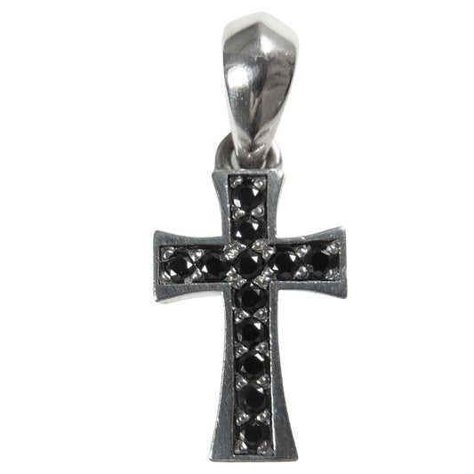 Justin Davis ジャスティンデイビス SPJ436 DOUBLE DATE ダブルデート クロス ペンダント トップ シルバー系【中古】