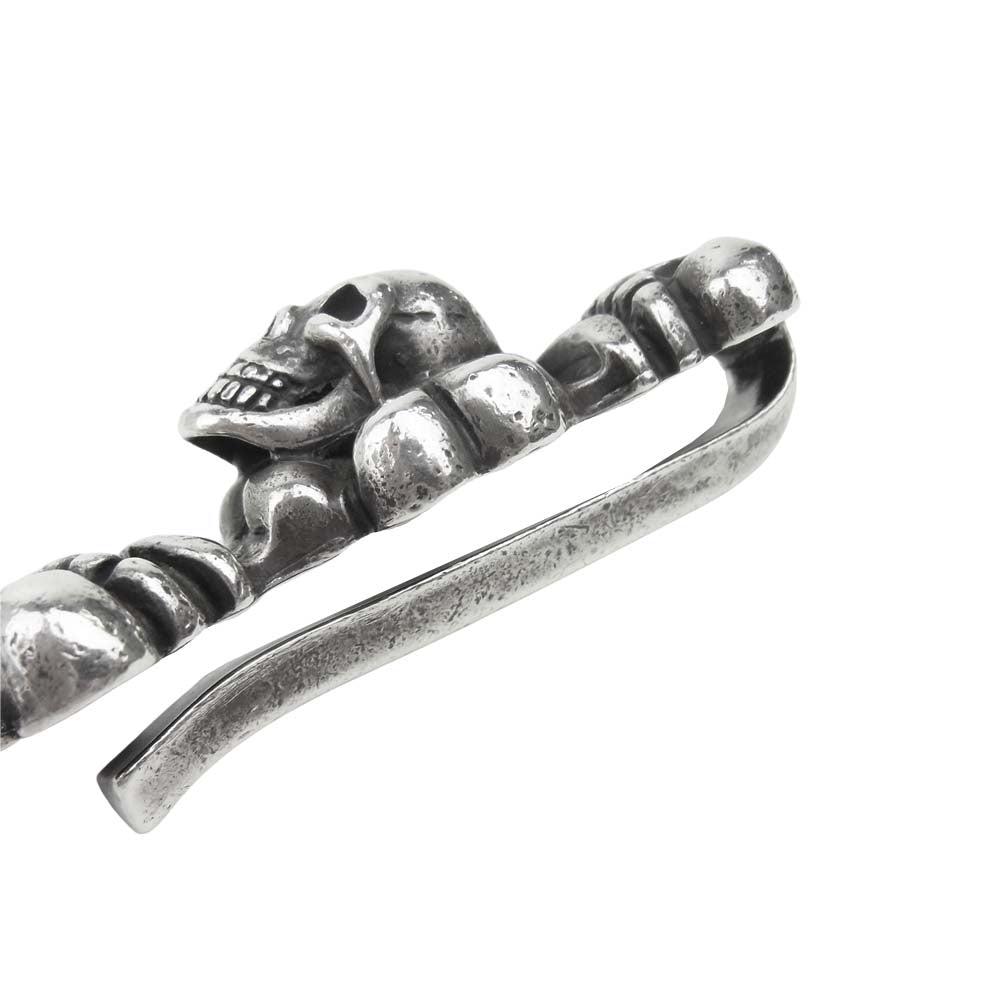 GABOR ガボール スカルオン 4ハート キーパー 2パンサー 5スカル ヌードル リンク ウォレット チェーン シルバー系【中古】