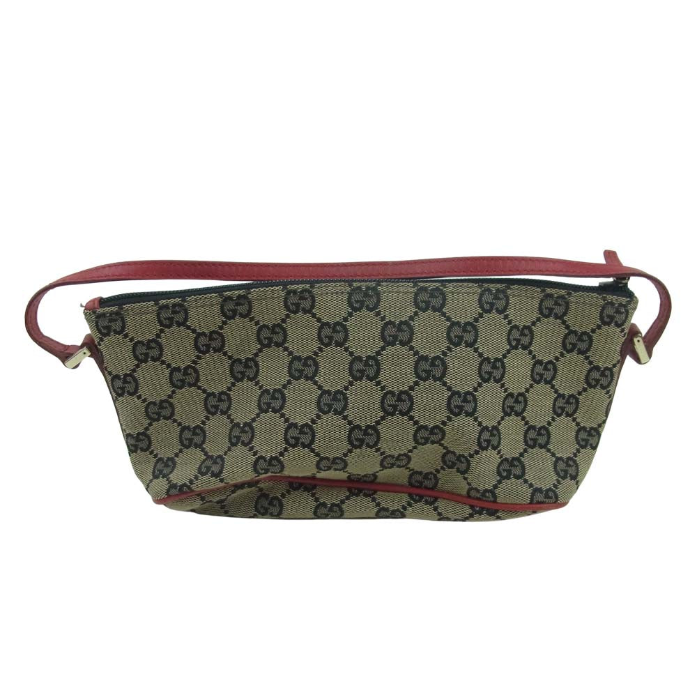GUCCI グッチ 039 1103 2123 GGミニハンドバッグ アクセサリー ポーチ イタリア製 グレイッシュブラウン系【中古】