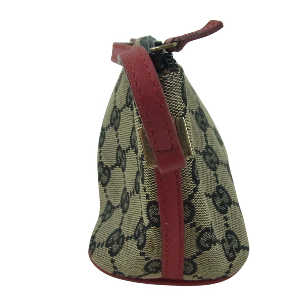 GUCCI グッチ 039 1103 2123 GGミニハンドバッグ アクセサリー ポーチ イタリア製 グレイッシュブラウン系【中古】
