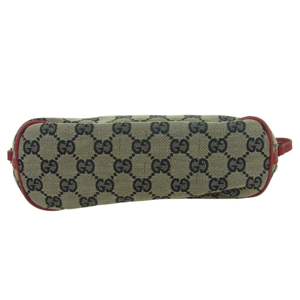 GUCCI グッチ 039 1103 2123 GGミニハンドバッグ アクセサリー ポーチ イタリア製 グレイッシュブラウン系【中古】