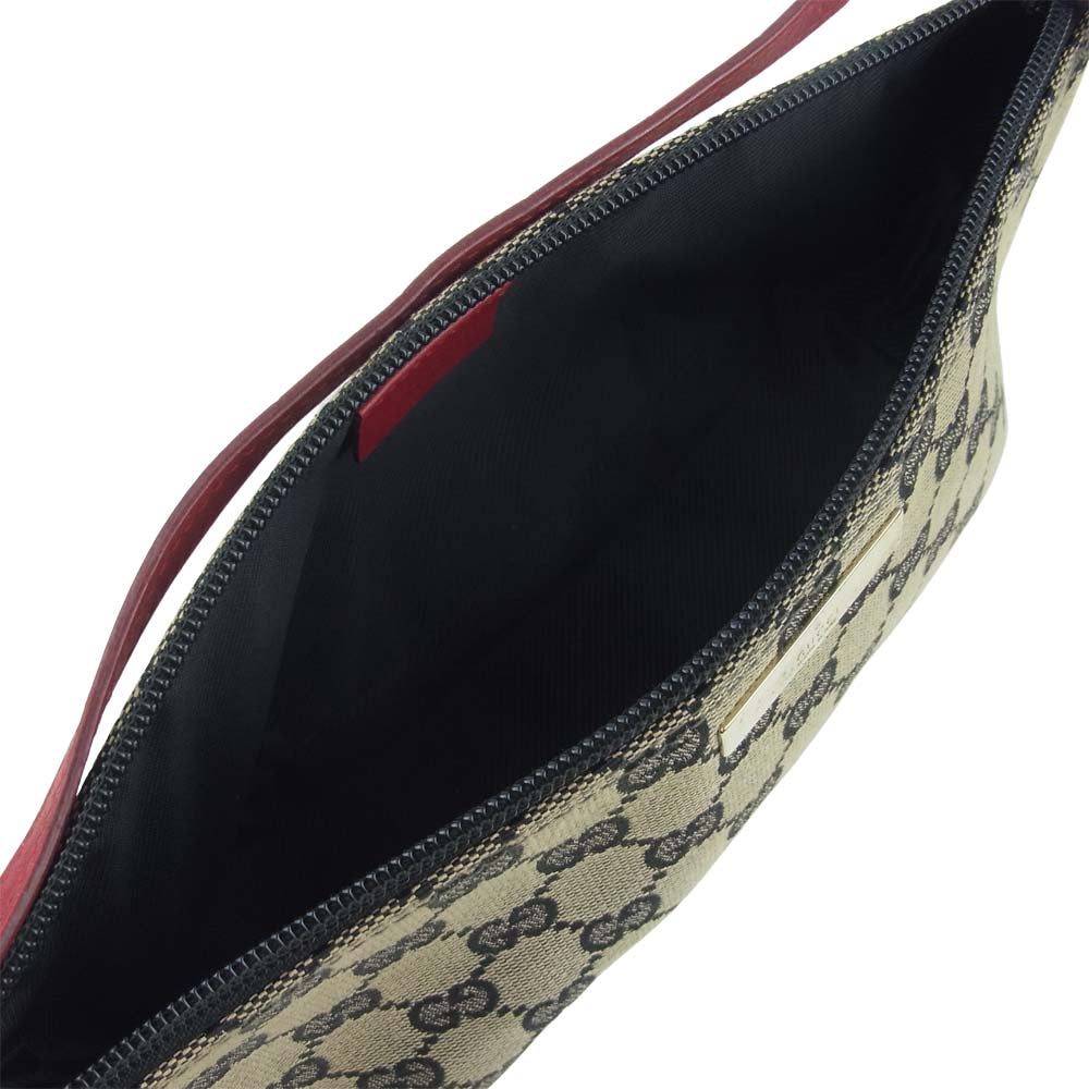 GUCCI グッチ 039 1103 2123 GGミニハンドバッグ アクセサリー ポーチ イタリア製 グレイッシュブラウン系【中古】