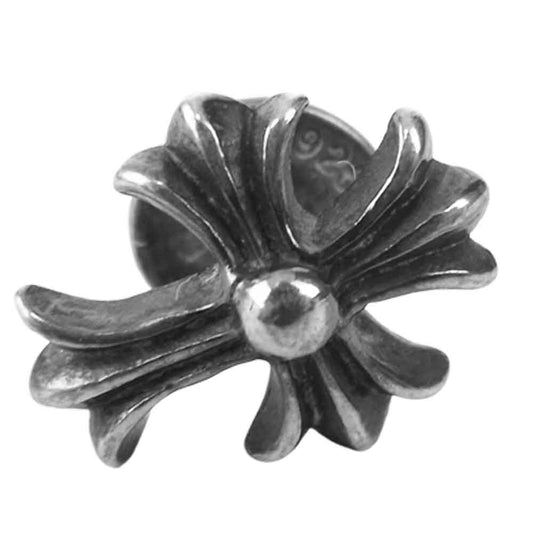 CHROME HEARTS クロムハーツ（原本無） CHクロス スタッド ピアス シルバー系【中古】
