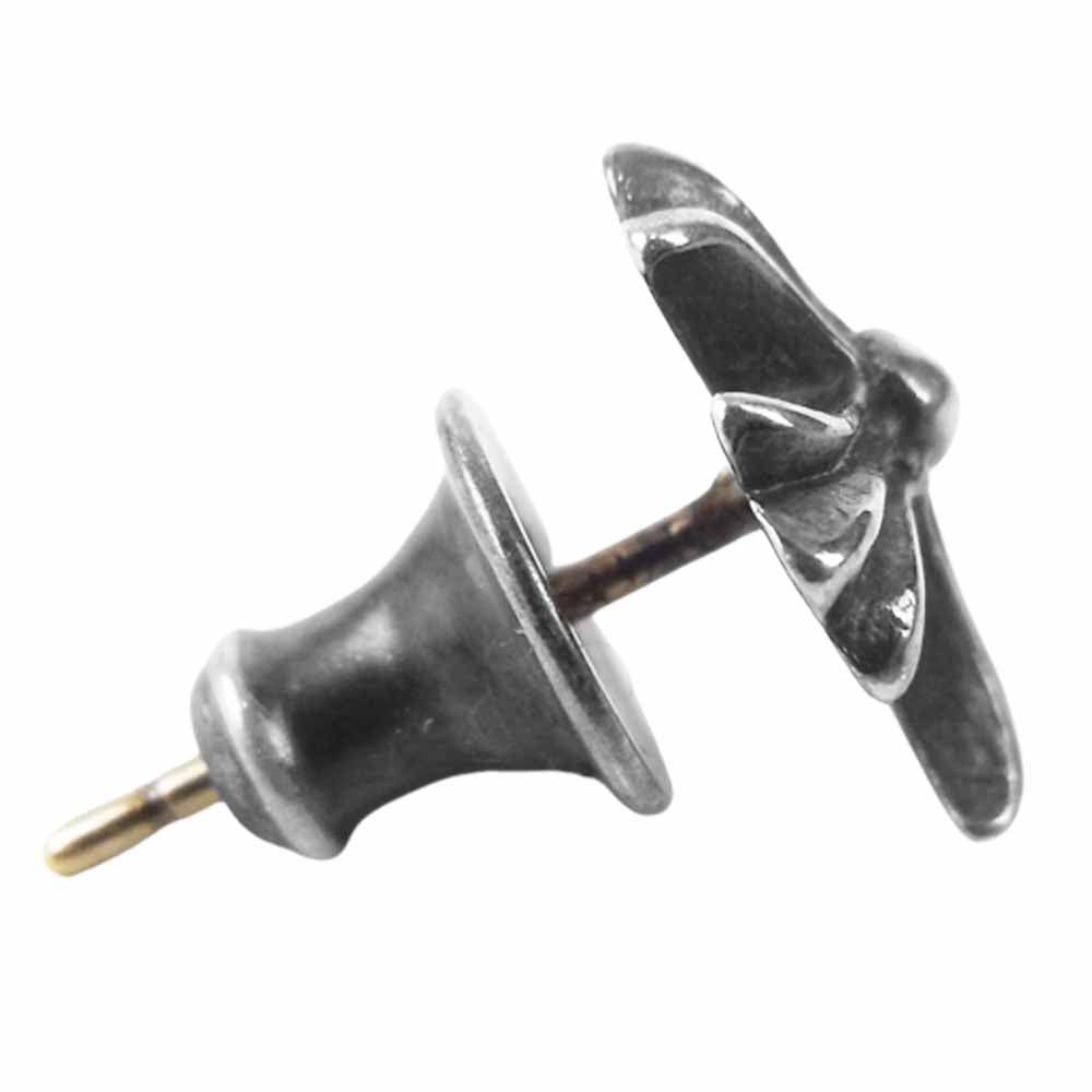 CHROME HEARTS クロムハーツ（原本無） CHクロス スタッド ピアス シルバー系【中古】