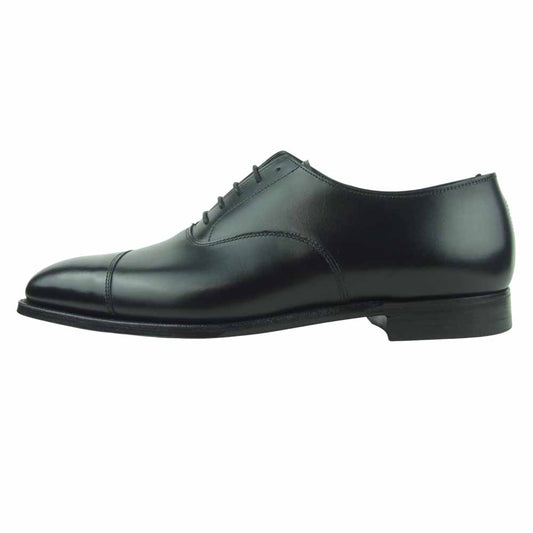 CROCKETT&JONES クロケットアンドジョーンズ 29447A-C01L3 英国製 AUDLEY オードリー 内羽根 ストレートチップ キャップトゥ レザー シューズ ブラック系 9E【新古品】【未使用】【中古】