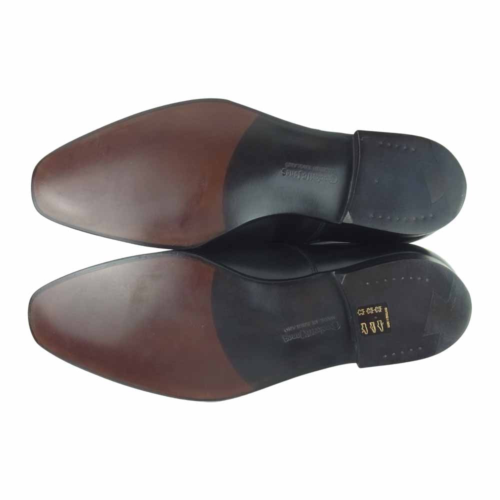 CROCKETT&JONES クロケットアンドジョーンズ 29447A-C01L3 英国製 AUDLEY オードリー 内羽根 ストレートチップ キャップトゥ レザー シューズ ブラック系 9E【新古品】【未使用】【中古】