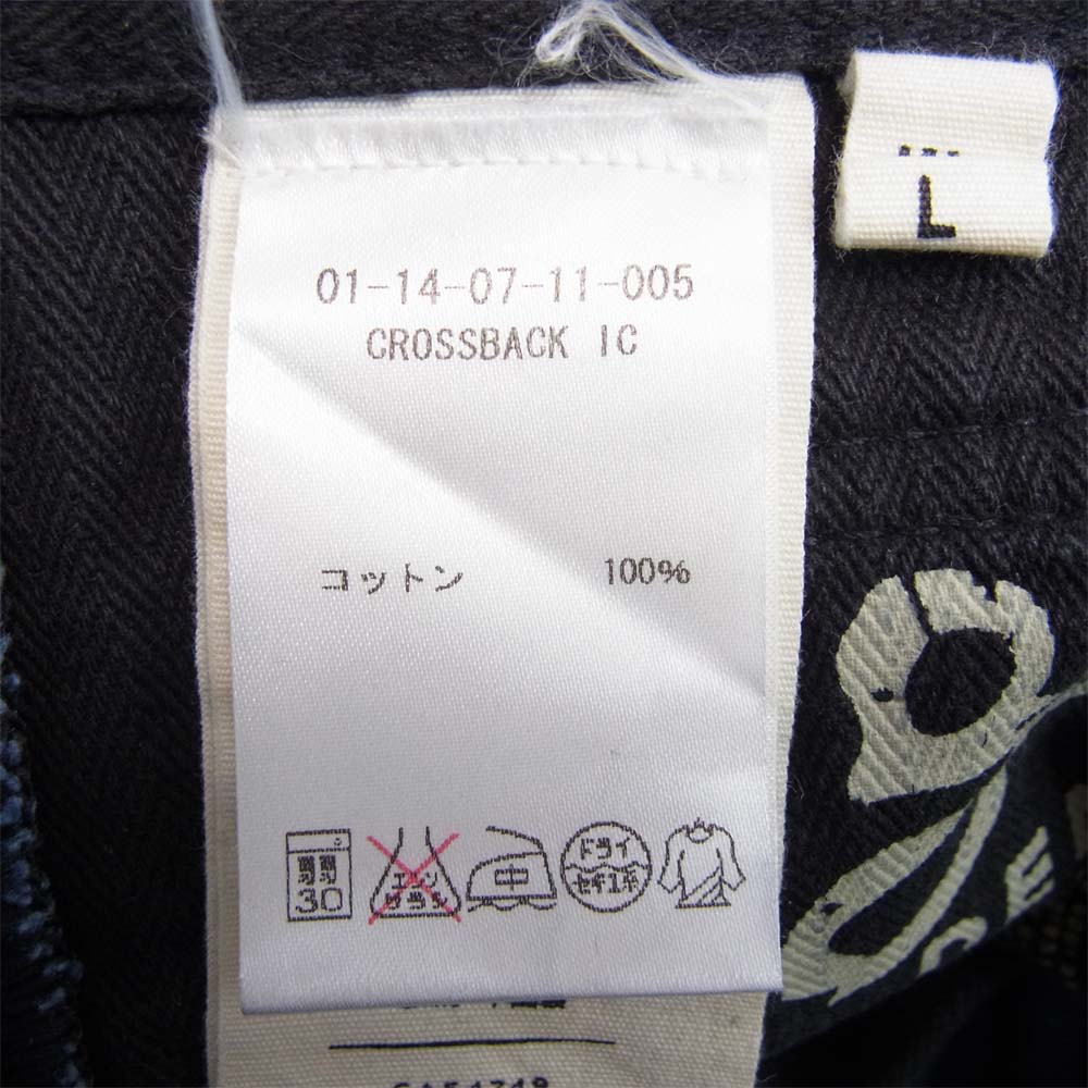 デンハム 01-14-07-11-005 クロスバック インディゴ キャンバス パンツ デニムパンツ インディゴブルー系 31【中古】